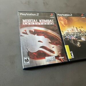 Sony 2 Mortal Kombat Armageddon Game PS2 Bundle
